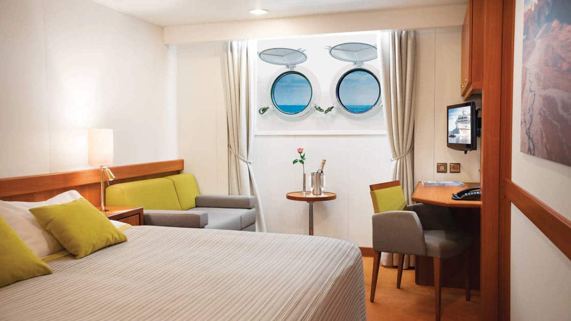 MS Seaventure Porthole Stateroom interior