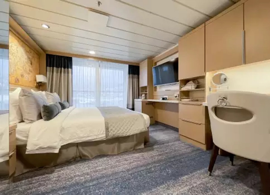 Ocean Explorer Deluxe Veranda Forward Stateroom interior